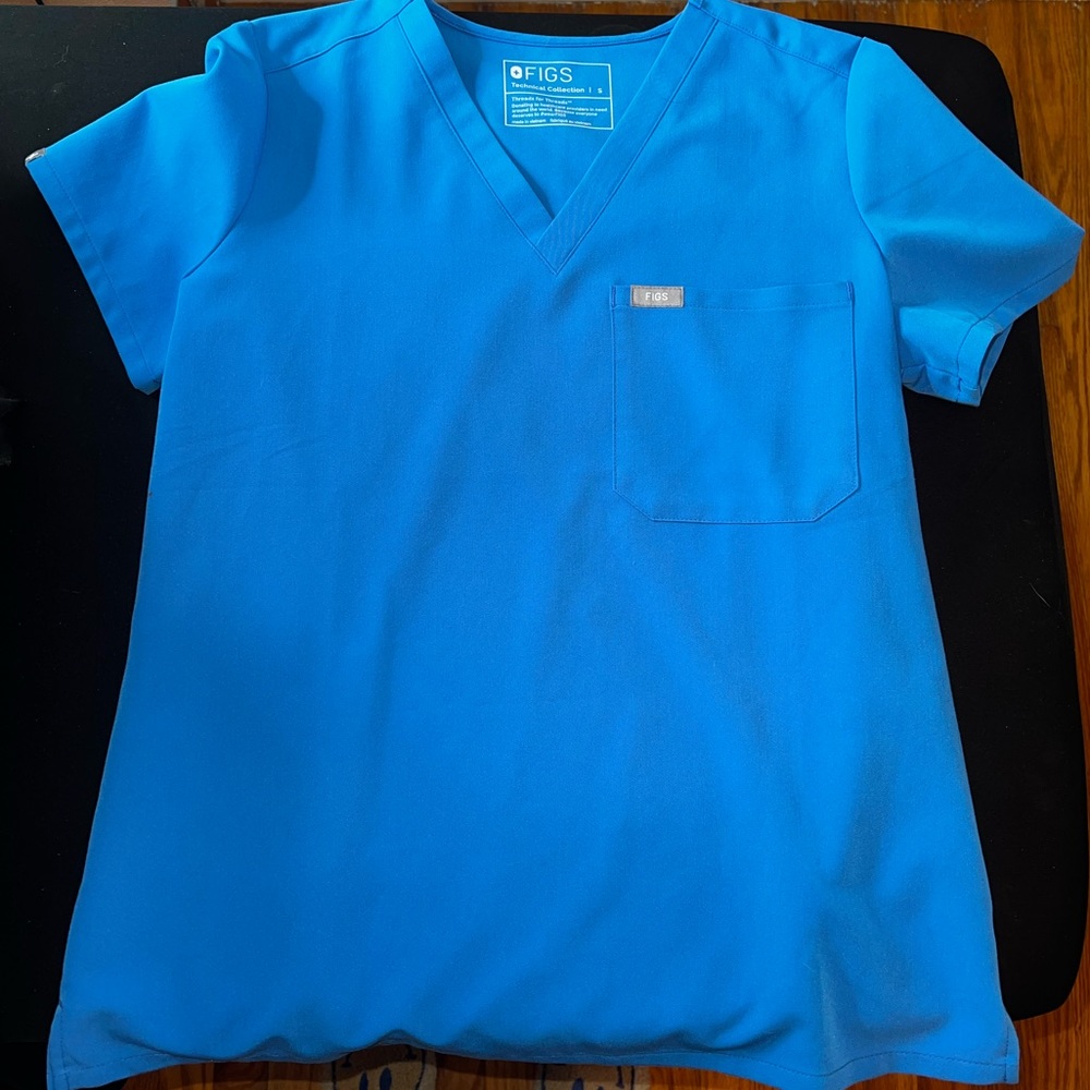 women's Capri Blue Catarina™ - One-Pocket Scrub Top - S / Capri Blue